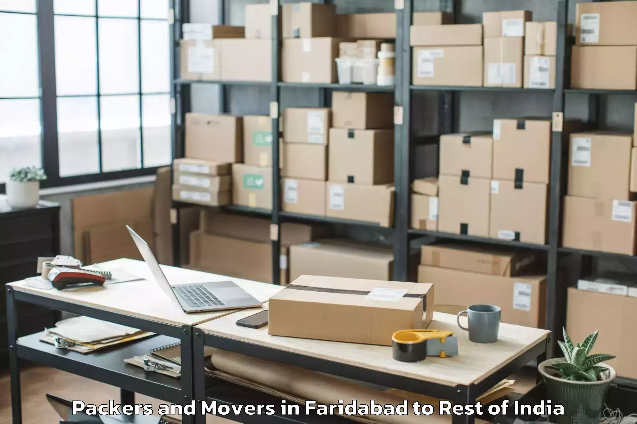 Affordable Faridabad to Rongra Packers And Movers